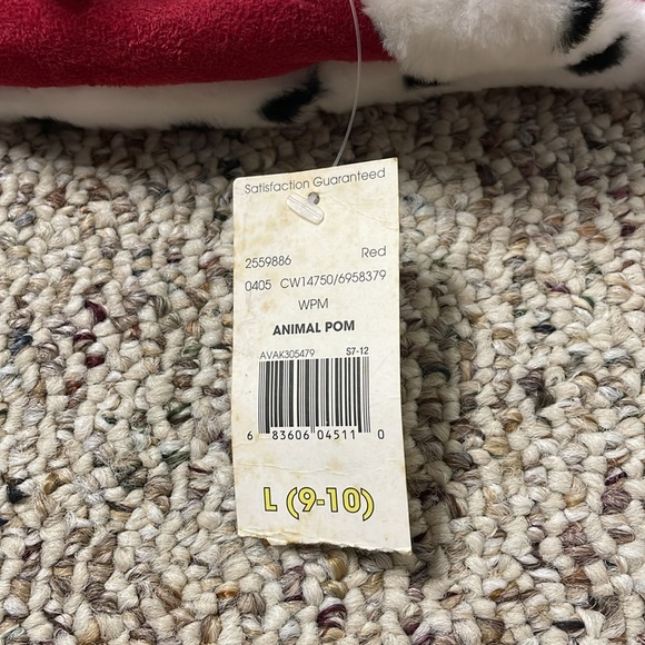 Red Dalmatian Slippers with Plush Accents. Size 9-10 NWT - Picture 4 of 6